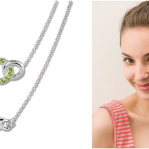 จี้เงินประดับ Peridot